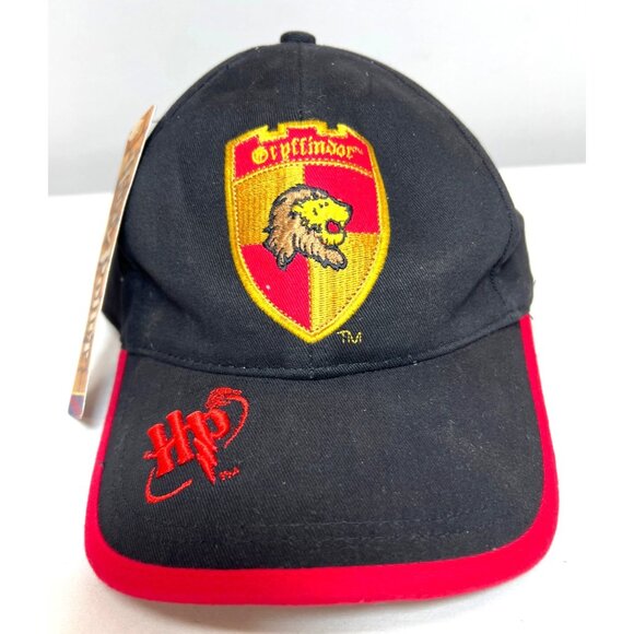 Harry Potter Other - Harry Potter Gryffindor Crest Adjustable Baseball Cap Black & Red